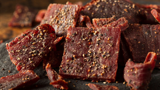 seasoned beef jerky squares